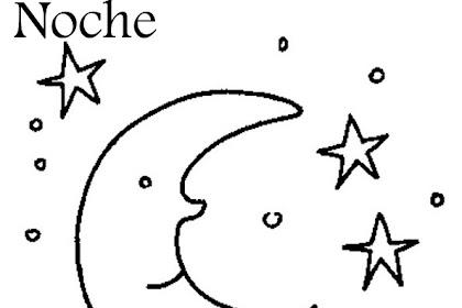 Imagenes De Dia Y Noche Para Niños Para Colorear