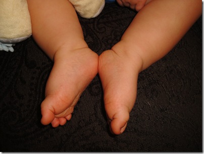6.  10 month old feet