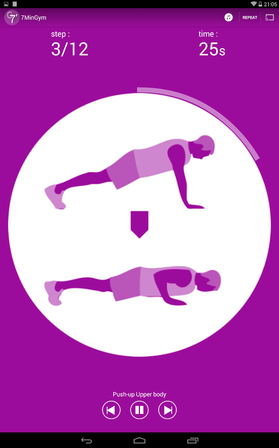   7MinGym Chromecast-AndroidTV (ekrano kopija) 