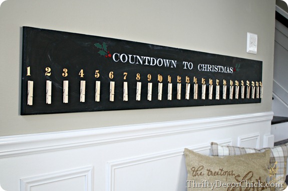 do it yourself pottery barn advent at @thriftydecorchick