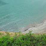 cliff edge at scarborough bluffs in Toronto, Canada 