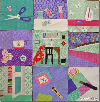 And Sew On blocks by Kristy @ Quiet Play