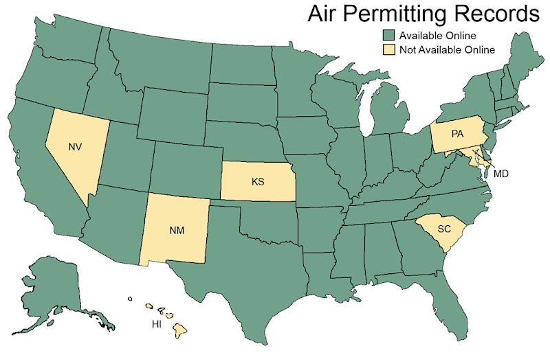 State EPA Website with permits available online (updated
