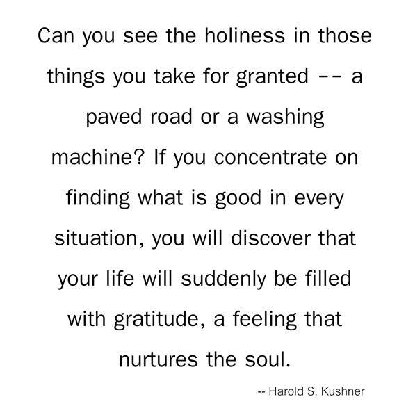 gratitude -- kushner