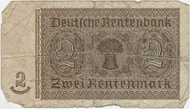 German Bank Note1 Backk