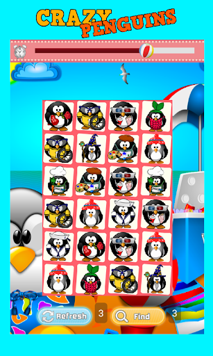 Crazy Penguins Matching Game