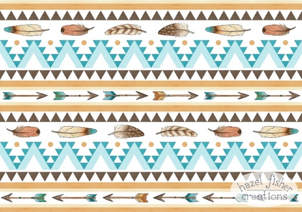 2015 March 30 Spoonflower southwest baby bedding contest surface pattern design fabric arrow feather hazel fisher creations 1