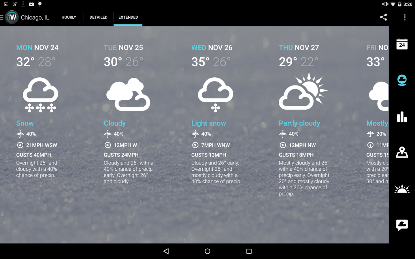 1Weather:Widget Forecast Radar - screenshot