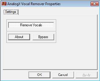 Vocal Remover for DirectX Media and Winamp
