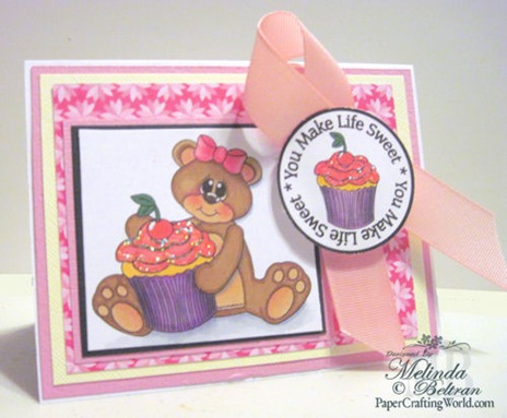 cricut svg bear n cupcake digital stamp card idea 500