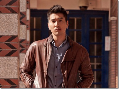 Mark Jau: Brown leather jacket x chambray shirt, First Time
