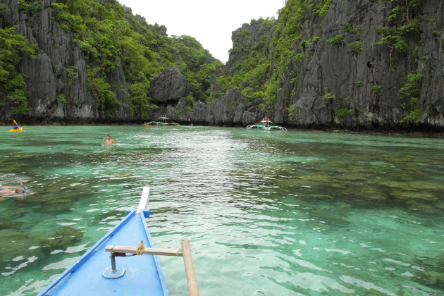 The beautiful Small Lagoon area off El Nido, Philippines