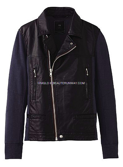 UNIQLO Undercover UU Spring Summer 2012 Men Jacket leather mixed Japanese cult designer Jun Takahashi