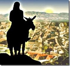 Jesus on a donkey