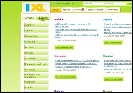 IXL by Topic