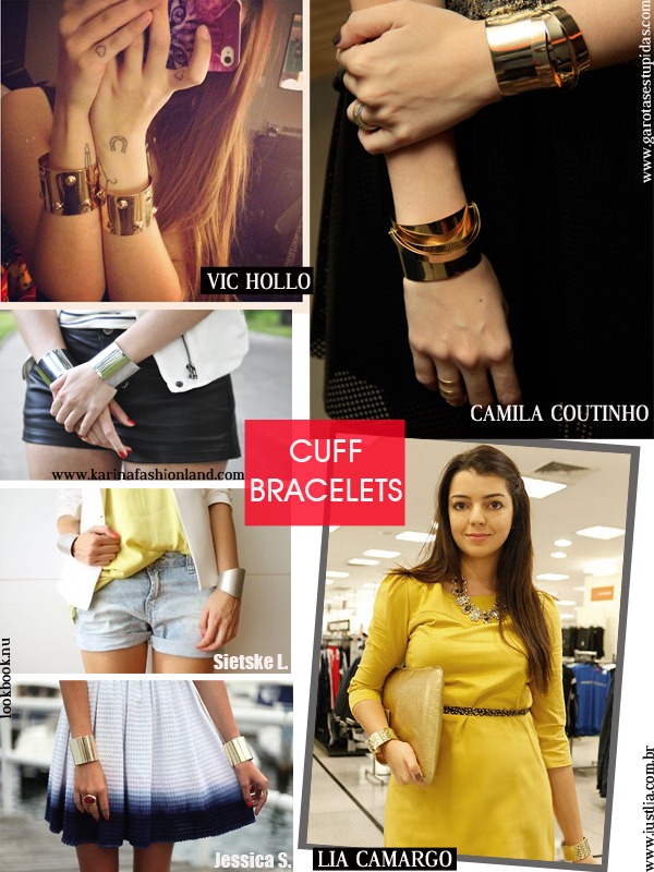 Cuff-Bracelets-Dourado-Prateado-Acessrios