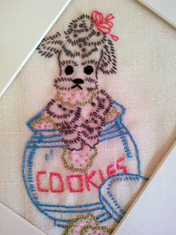 poodle embroidery project