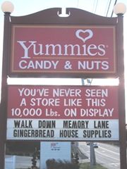 11.2011 Maine Kittery  Yummies street sign5