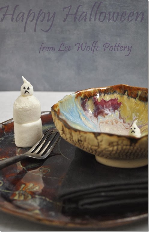 Halloween Ghosts tutorial from Lee Wolfe Pottery