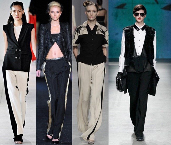 Tuxedo - Athletic Trousers fashion trends for spring 2014