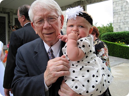 Grandpa Park and Hailey at 6 months