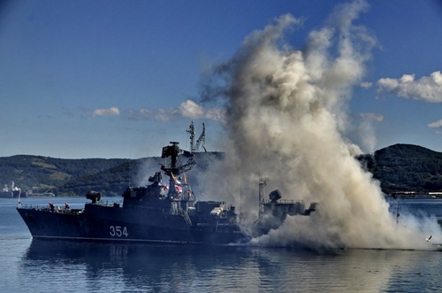 Фотографии с учений Тихоокеанского флота