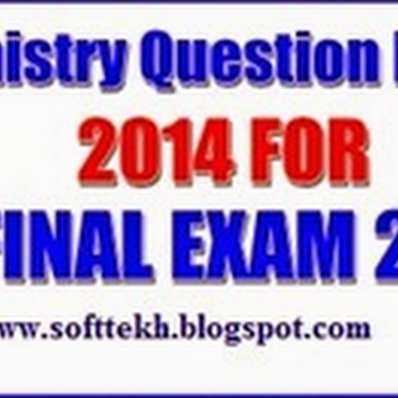 HS Chemistry Question Paper 2014 for class XII Students for HS final Exam 2015 - WBCHSE