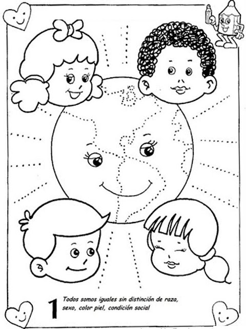 Dibujos día del niño para colorear -Manualidades Infantiles