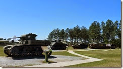 Tanks at the Outdoor Ordinance Exhibit
