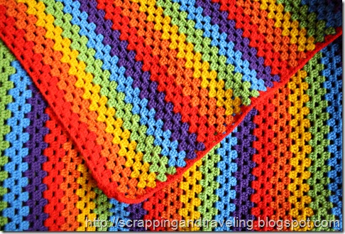 Crochet Rainbow Blanket 2
