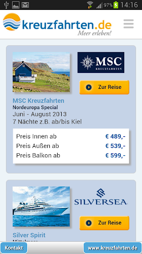 【免費旅遊App】Kreuzfahrten-APP點子