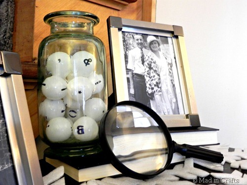 decorative punctuation spheres in jar