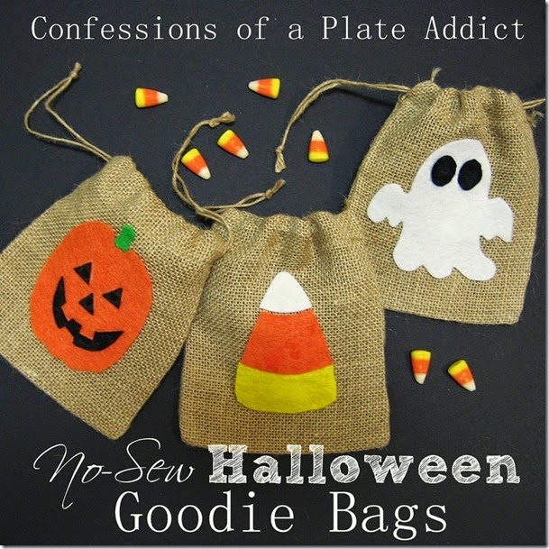 CONFESSIONS OF A PLATE ADDICT No-Sew Halloween Goodie Bags