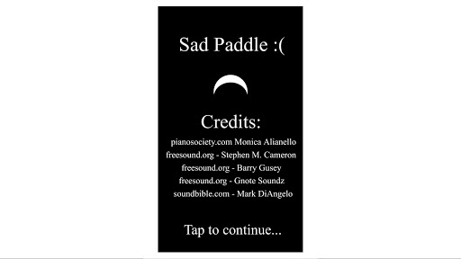 Sad Paddle :