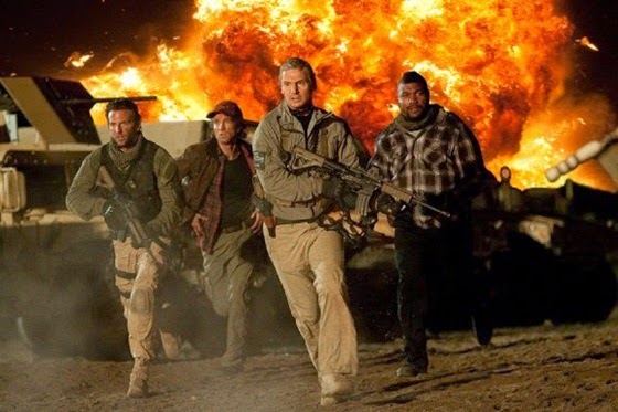 Liam Neeson, Bradley Cooper, Sharlto Copley, Quinton 'Rampage' Jackson in The A-Team
