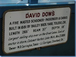 5117 Michigan - Sault Sainte Marie, MI - Museum Ship Valley Camp - info on David Dows