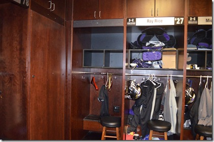 Ray Lewis' locker is now empty at Under Armour Center