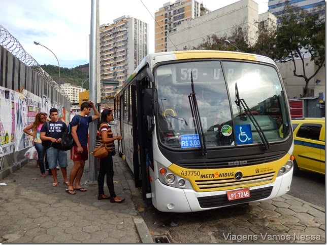 Ponto de parada do Ônibus 513 - Linha Urca x Botafogo