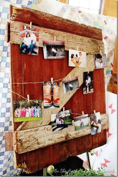barn door picture frame