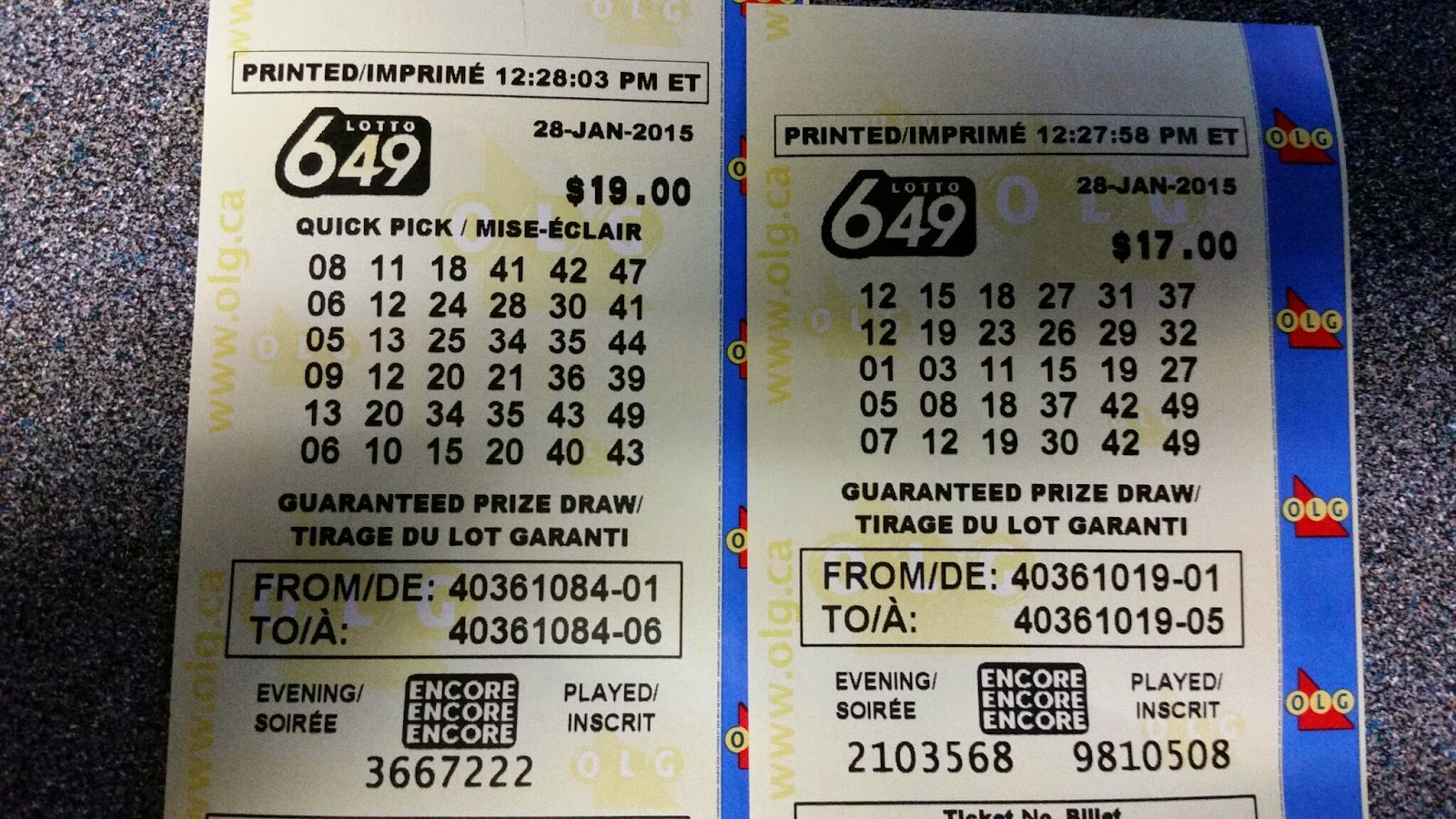 lotto 649 2015