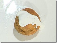 Muffin alla zucca con pere e cioccolato