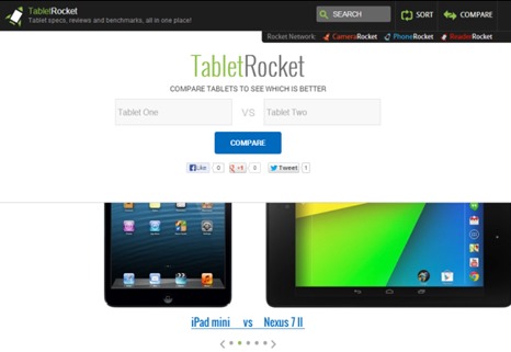Comparar tablets con TabletRocket
