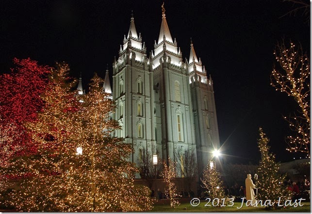 Christmas Lights on Temple Square in Salt Lake City