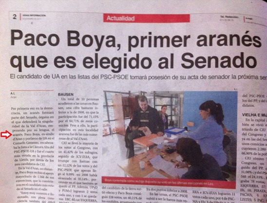 Paco Boya elegit al Senat espanhòl