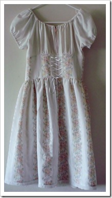 Vintage style high-waisted dress