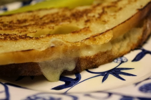 KAMUT Pain Au Levain as grilled cheese sandwich