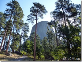 Sept 3, 2012: Devil's Tower at the start of the trail (we didn't take it)