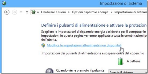 Impostazioni di sistema Windows 8 e 8.1