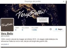 Profilo Twitter di VeryBello