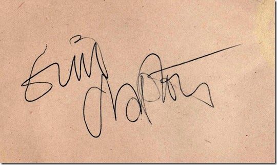 clapton autograph